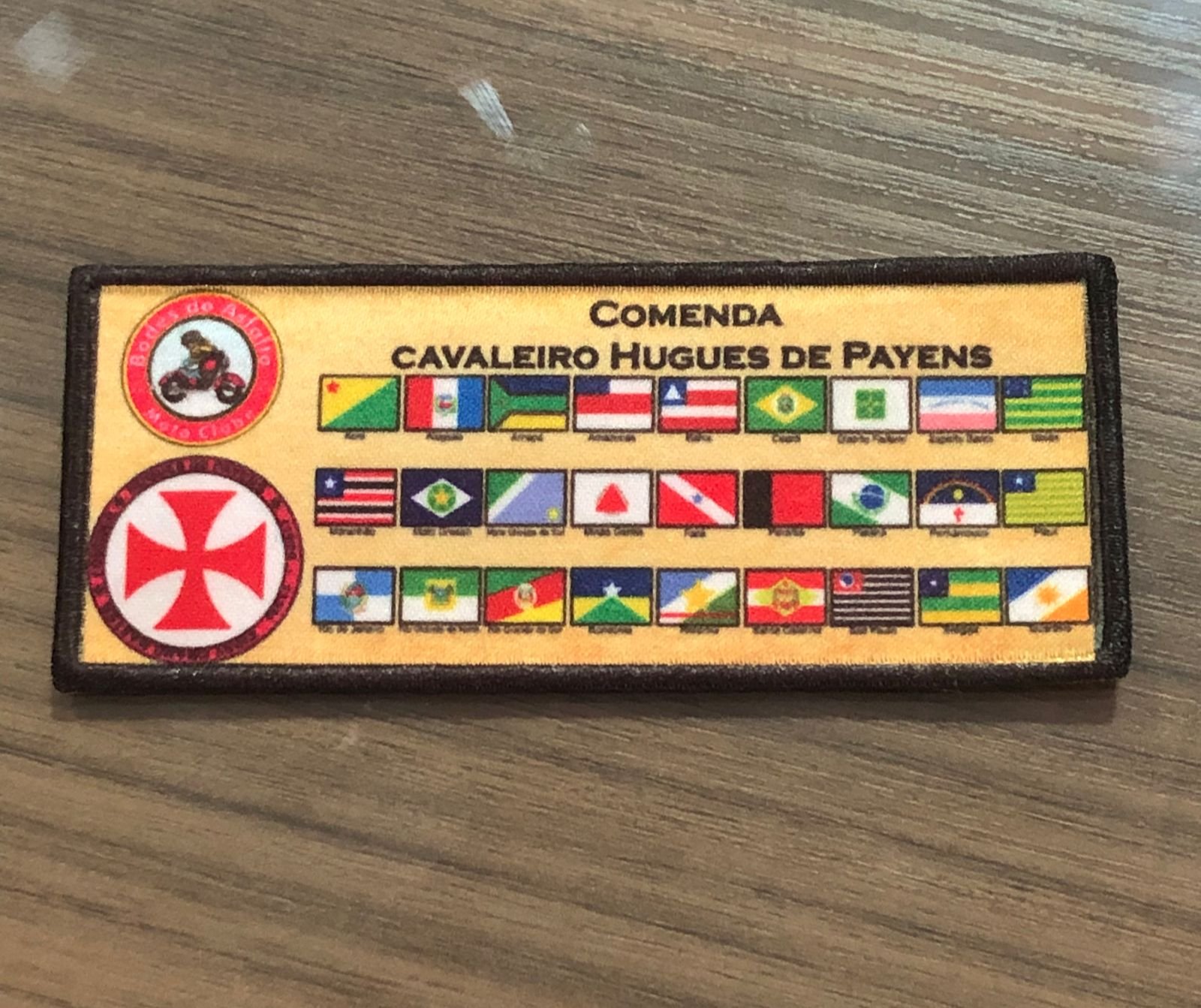 Patch Sublimado Hugues de Payens