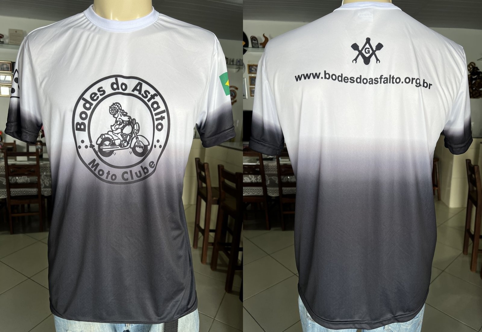 Camisa Preta/Branco