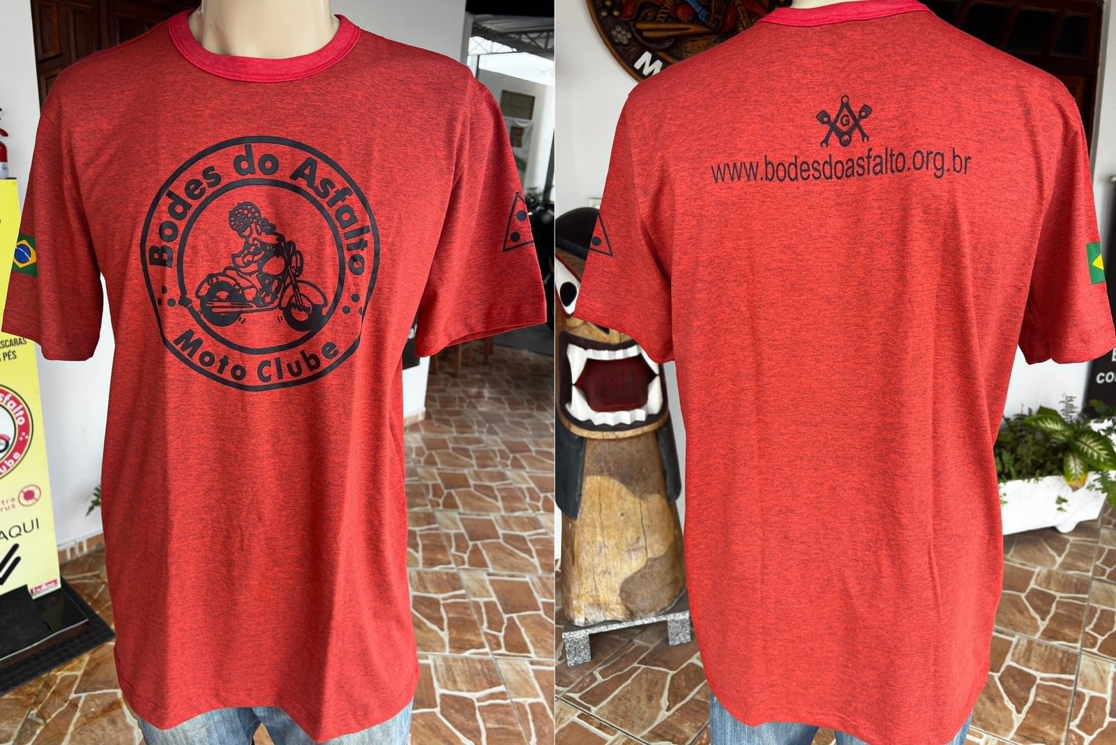 Camisa Vermelho Mescla