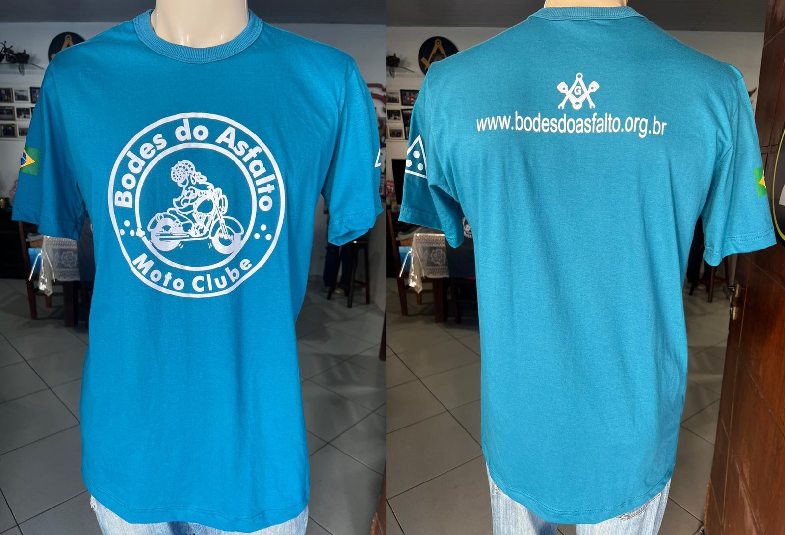 Camisa Azul Piscina
