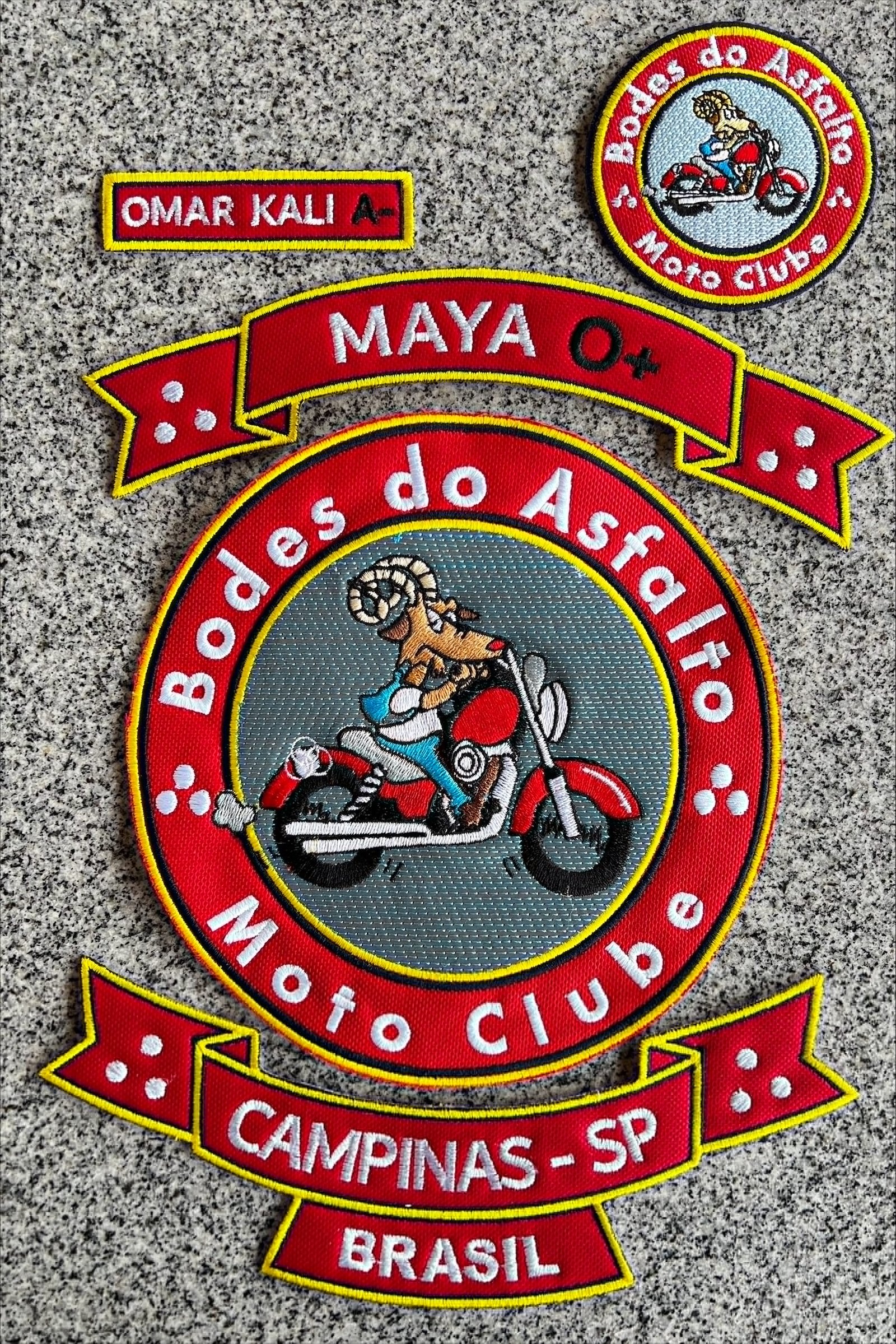 Kit JUVENIL: Brasão, Faixas, Tarjeta, Patch