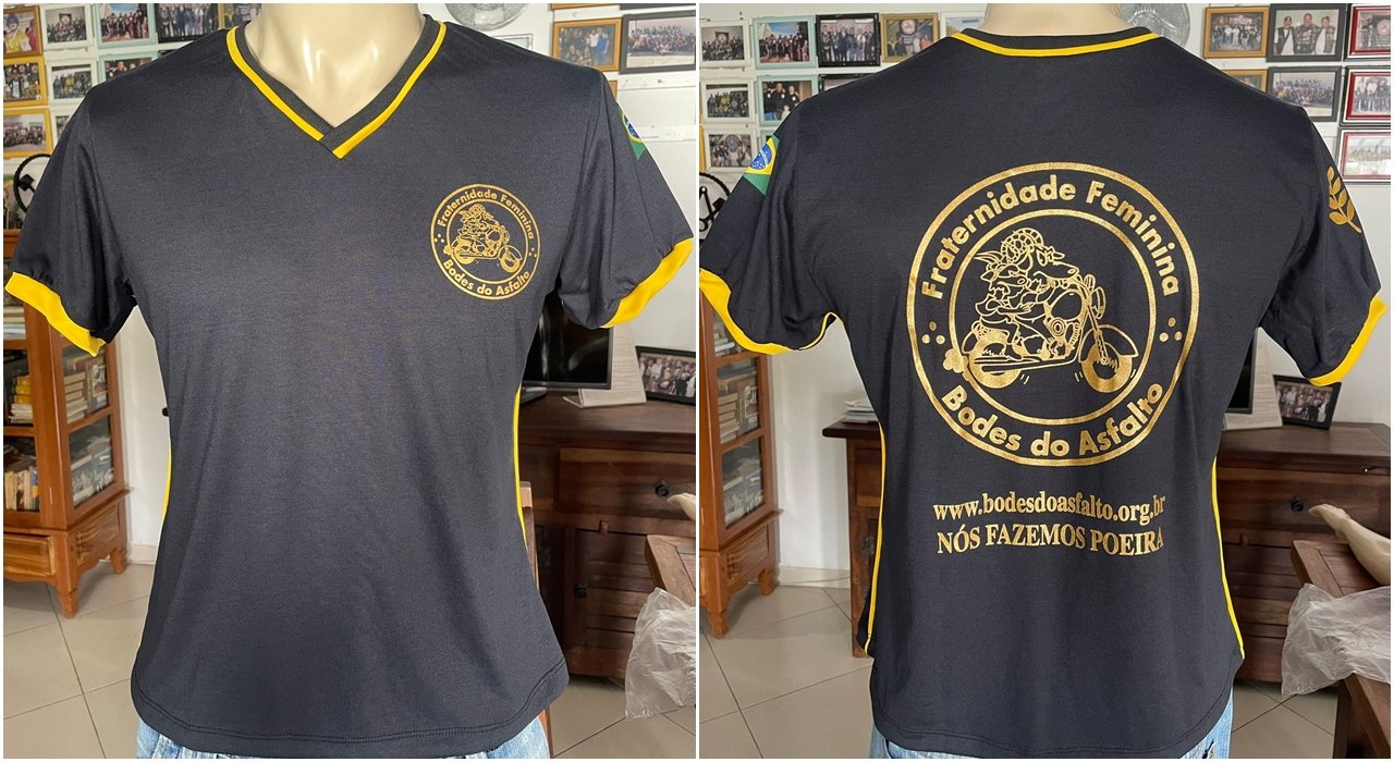 Camisa Fraternidade Feminina Dourada
