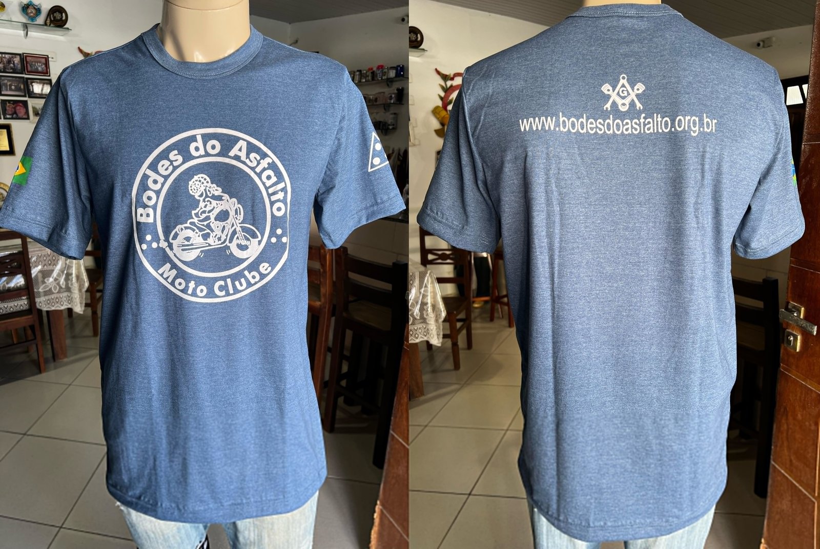 Camisa Azul Mescla