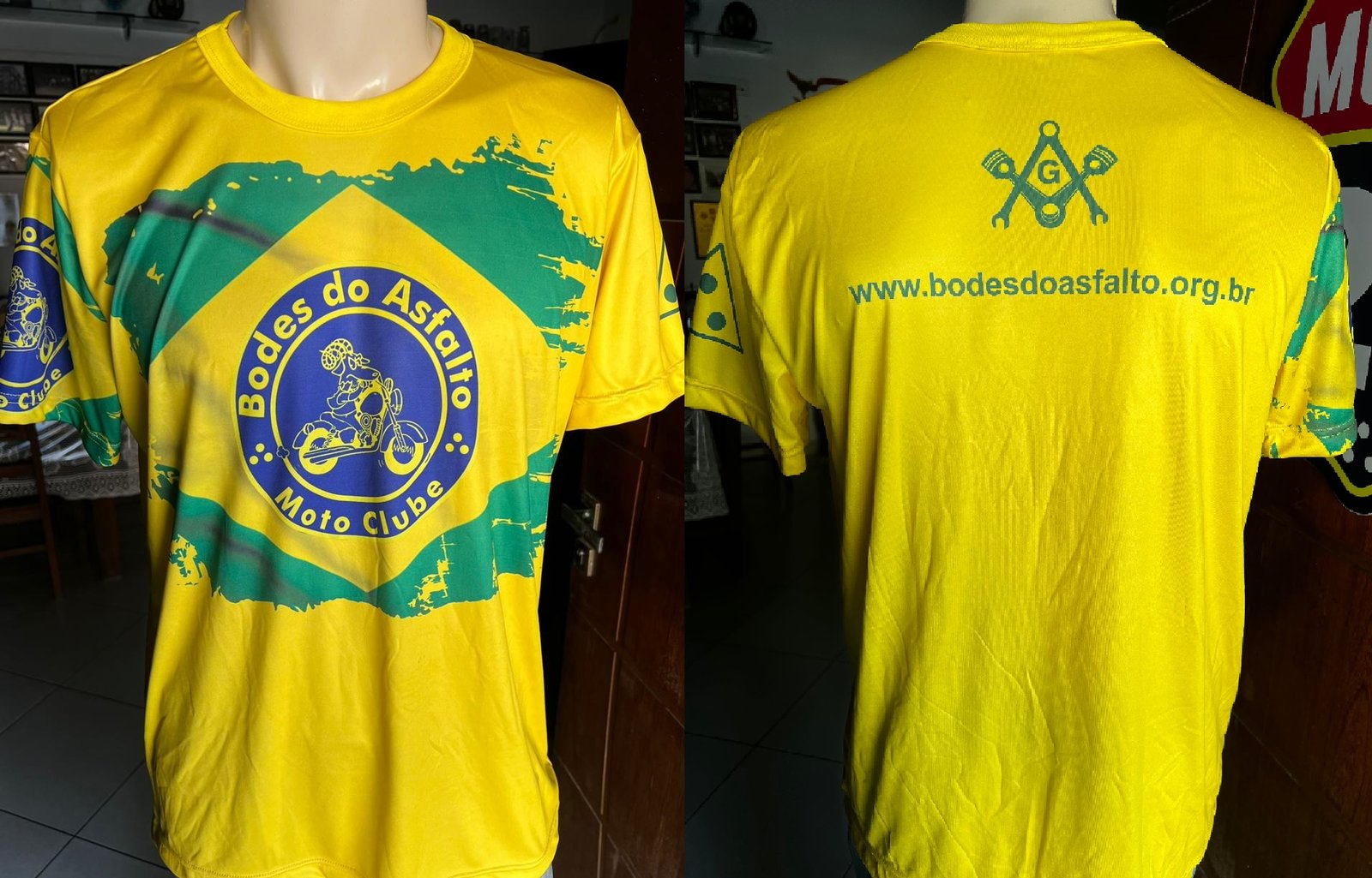 Camisa DRY: BRASIL AMARELA