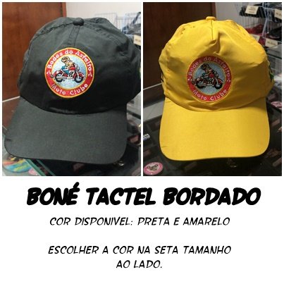 Boné Tactel Bordado