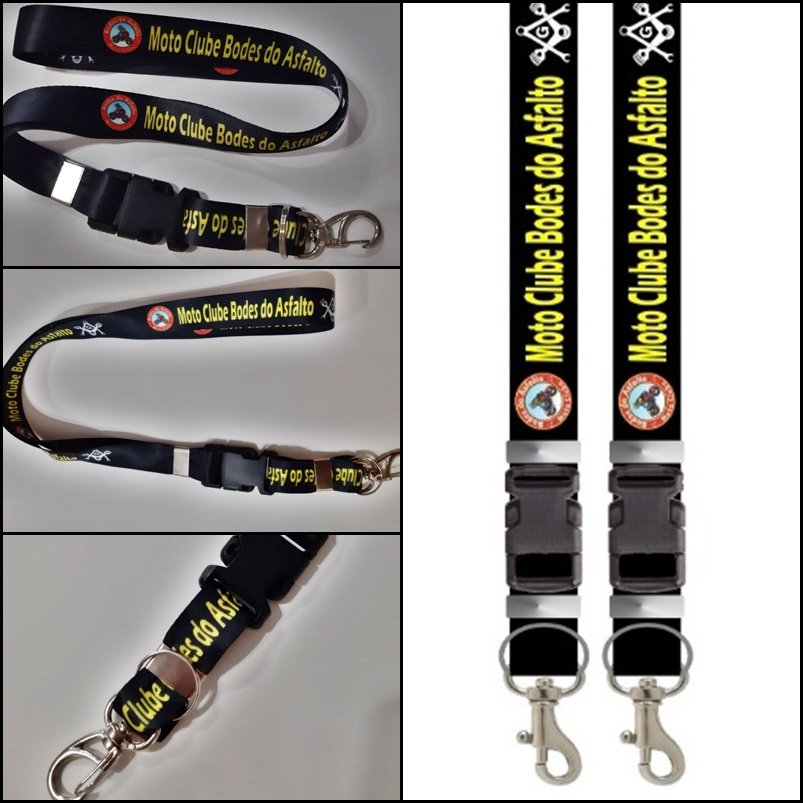 Chaveiro Cordão engate rápido + mosquetão